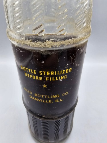 Nehi Flasche VOLL Getränk Soda Pop 9 Unzen versiegelt Danville IL - Bild 6 von 8