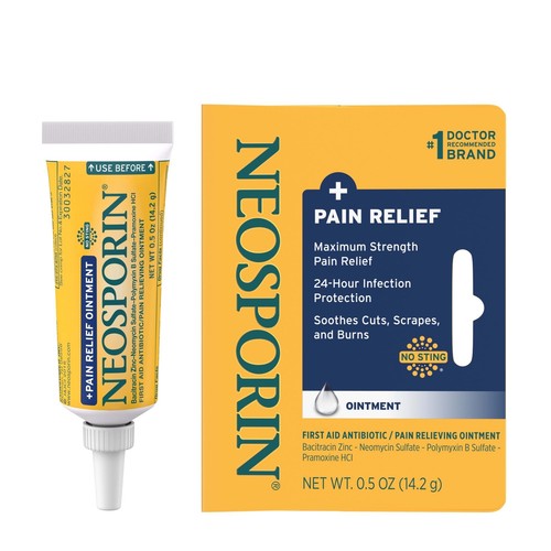 Neosporin + Pain Relief Ointment 0.50 oz (Pack of 2) - Picture 2 of 9
