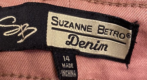 Suzanne Betro Denim Women’s Summer Pants, Cropped, Stretch, Size 14 NWT - Picture 5 of 6