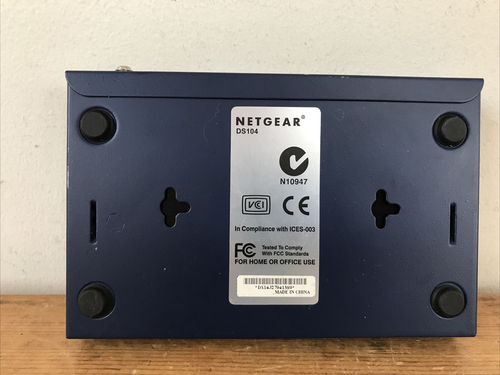 Netgear DS104 Dial Speed Hub 4 Port Untested No Plug - Picture 4 of 6