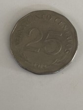 Bolivia 25 Centavos 1972 Nickel Clad Steel KM#193 UNC