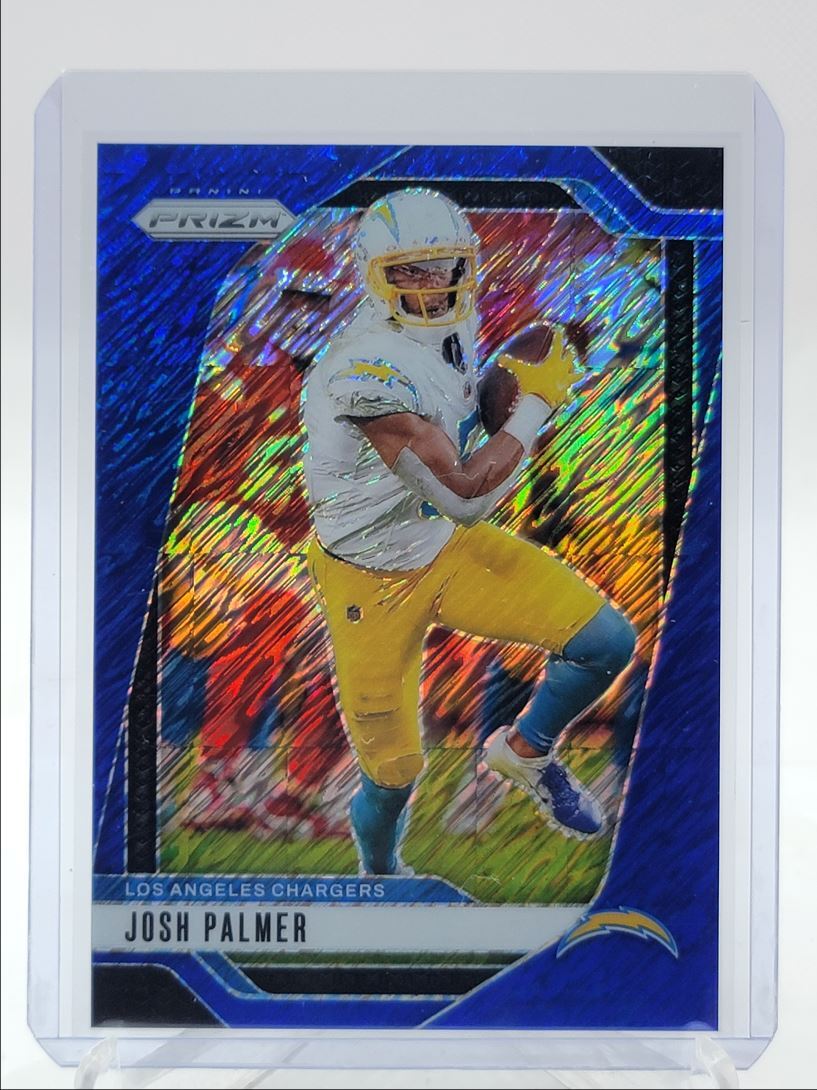 JOSH PALMER 2024 PANINI PRIZM NFL BLUE SHIMMER FOTL CHARGERS /25 Q2880