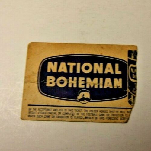 1960 BALTIMORE COLTS VS GREEN BAY PACKERS NFL FOOTBALL TICKET RARE - Picture 3 of 3