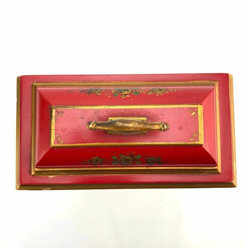 Elliott London Reloj Chinoiserie Soporte Rojo Cinabrio Dorado Pintado a Mano - Imagen 10 de 10