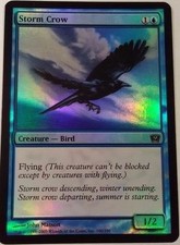 FOIL  Storm Crow / Sturmkrähe  - 9th EDITION -  englisch  (near-mint)