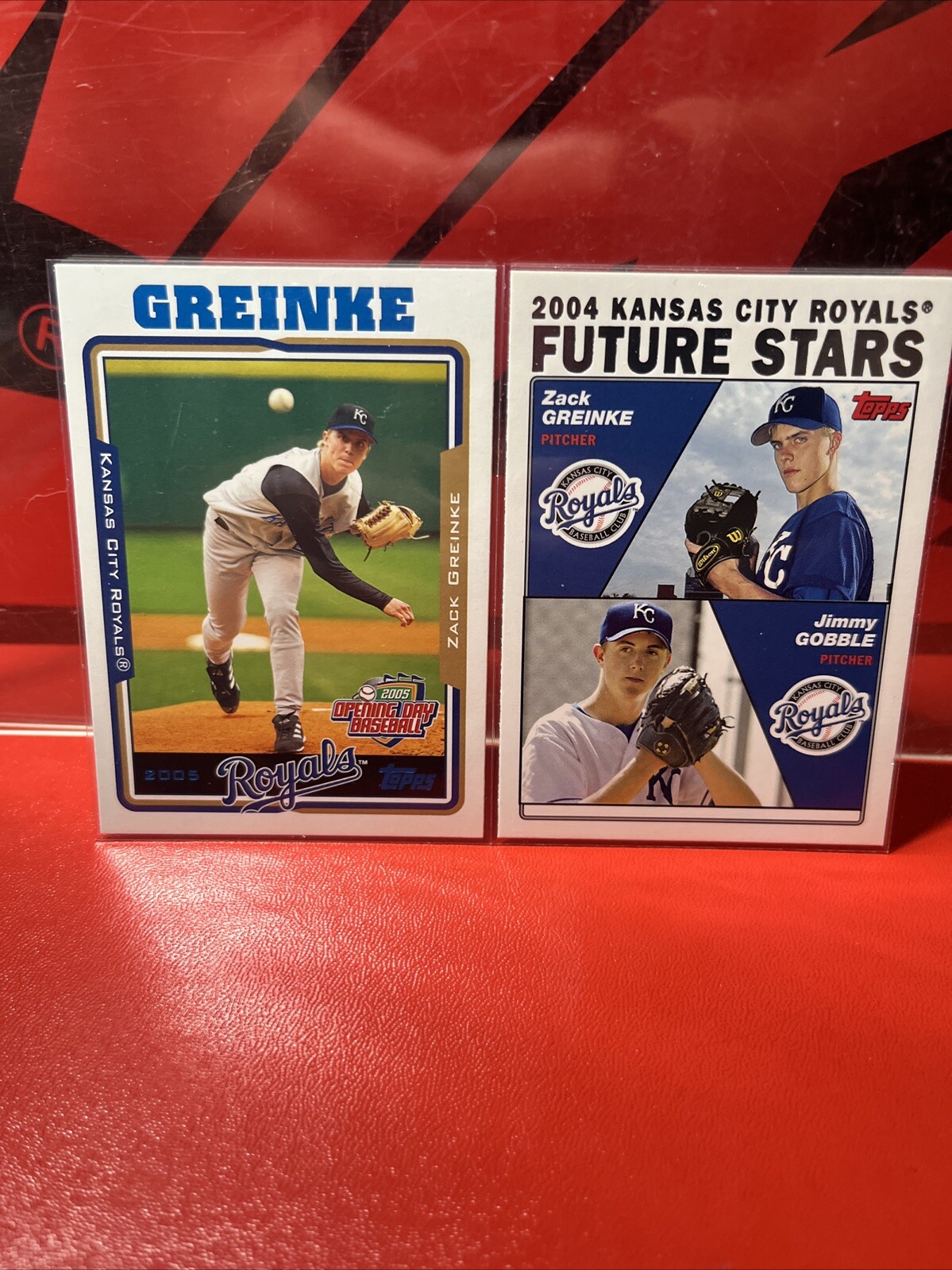 Zack Greinke Cards (2004 Topps Future Stars RC, 2005 Topps Opening Day)