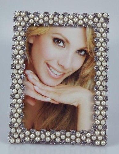 Picture Frame Photo Photo Frame Theme Frame Beaded Rhinestones 8x11 9x13 - Picture 8 of 8
