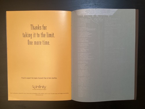 The Eagles Farewell 1 Tour 2003 Souvenir Concert Program Book 13" x 10" - Picture 18 of 19