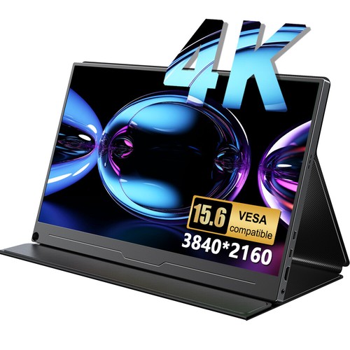 Tragbarer 4K Monitor 15,6-Zoll Gaming Monitor für PC-Laptop USB-C 3840x2160