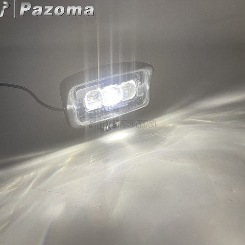Chopper Bobber LED Rectangle Headlight Hi/Lo Beam For Harley Touring Models - Picture 4 of 15