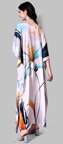 Maxi Vestido Largo Estilo Europeo Caftán Playa Cubridores Verano Fiesta Ropa Caftán - Imagen 7 de 17