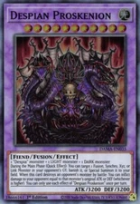 Yugioh! LP Despian Proskenion - DAMA-EN035 - Super Rare - 1st Edition Lightly Pl