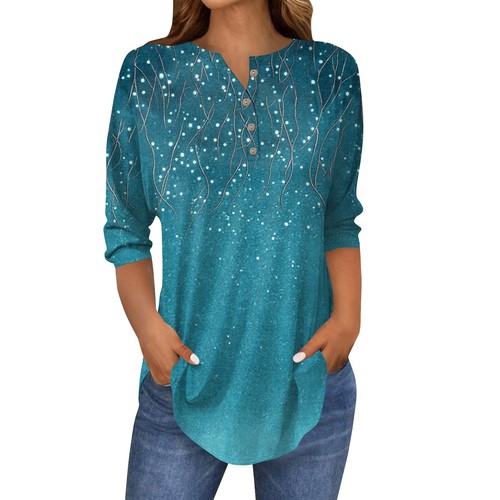 Women's Shirts Classic Summer Loose Slim-Fit Trendy Tunic Tee - Picture 5 of 36