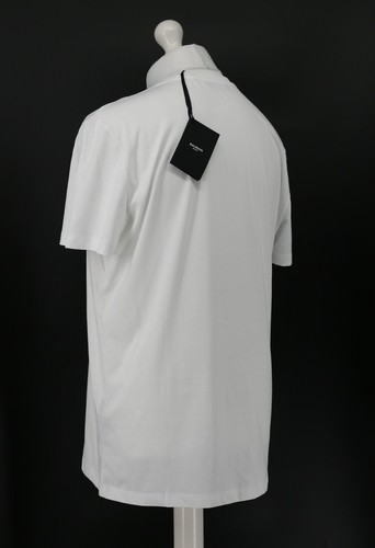 BALMAIN PARIS LOGO PRINT MENS WHITE TEE T-SHIRT UK XL RRP £260 BR - Picture 3 of 10