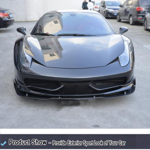 Alerón de barbilla labial delantero de carbono real para Ferrari 458 Italia Spider 2011-13 - Imagen 7 de 13