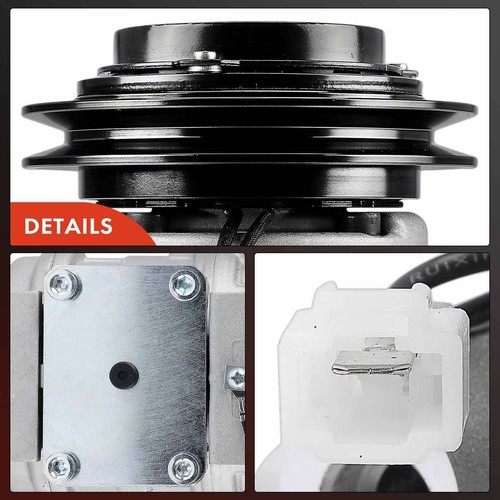 Compresor de aire acondicionado con 1 ranura para camioneta Toyota 1991-1994 Kia 2,4 L correa en V 0K01A61450 - Imagen 9 de 11