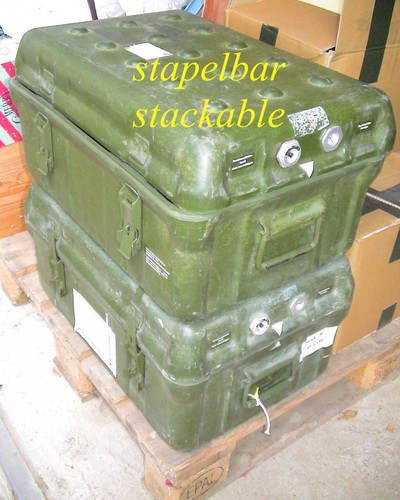 BUNDESWEHR GFK KISTE 80x60x40 Maibach Box Ausland Reise Behälter Lager Camping Y - Bild 7 von 12