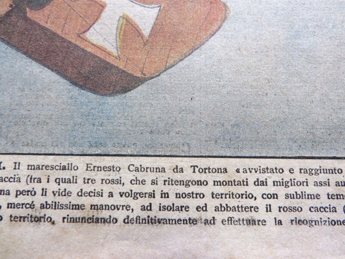 La Domenica del Corriere 1918 WW1 - ERNESTO CABRUNA DA TORTONA / CONEGLIANO - Picture 5 of 5
