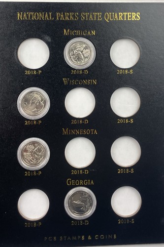 Americas National Parks Quarter 2010-2021 Unc / Proof P D S 82pcs in PCS Albums - Picture 10 of 12