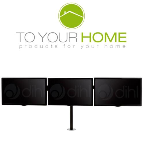 Dihl Triple Arm Screen Desk Mount Bracket LED Computer Monitor Stand 13-26 "TV - Imagen 5 de 6