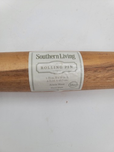 Southern Living 18" French Rolling Pin Acacia Wood Baking Dough Pizza Cookie - Picture 4 of 4