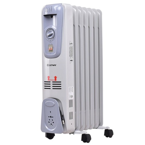 Portable Space Heater Adjustable Thermostat 3 Heat Settings Tip-Over Protection - Picture 5 of 12