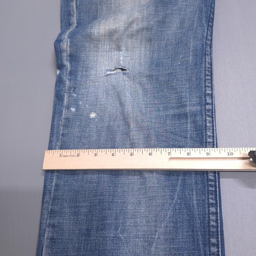 Jet Lag Jeans Herren 34x35 wunderschön blau Button Fly distressed Whiskered Italy - Bild 20 von 21