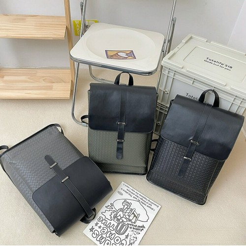 Fashionable Trendy Backpack Couples Casual Large Capacity Leather Backpack - 第 2/27 張圖片