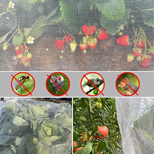 Ultra Fine Garden Netting Plant Pest Barrier Covers Bird Patio Mosquito 4'x10' - Picture 3 of 7