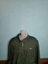 Le Tigre Track Jacket Windbreaker Green Camo Full Zipper Pockets Men's Size XL