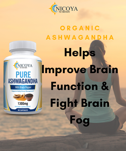 Organic Ashwagandha- Daily Anti-Anxiety & Stress Relief, Mood Booster 1300MG - Picture 4 of 10
