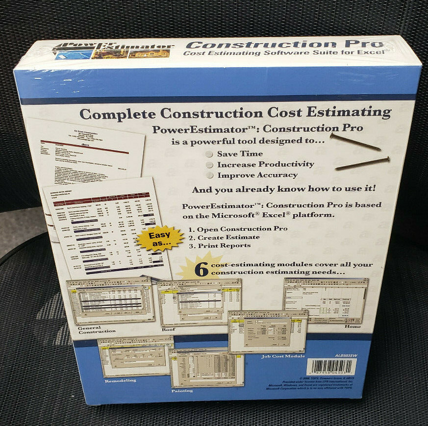 Adams PowerEstimator Construction Pro Estimating Software