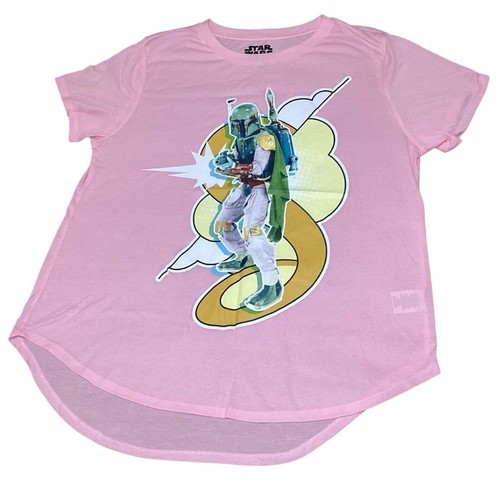 Star Wars Women's 3XL Boba Fett Pink T-Shirt