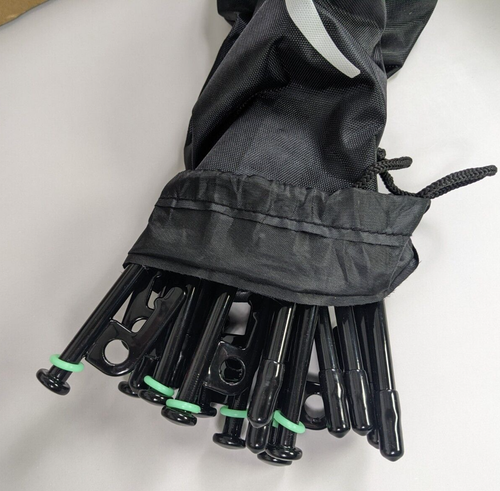 Heavy Duty 12” Steel Pegs Camping 16 ct. Glow in Dark Ground Stakes for Tent NEW - Picture 5 of 7