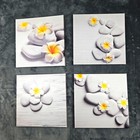 Zen Canvas Wallart Pictures Bathroom/Livingroom Decor 12 in X 12 in