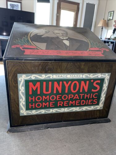 1920s Munyon's Homoeopathics Advertising Tin Cabinet - Picture 4 of 16