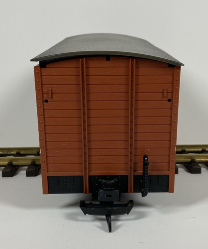 LGB G Scale DB Karlsruhe Brown Covered Goods Wagon #187 – C-6 Very Good - Picture 3 of 7