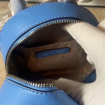 BNWT - MICHAEL KORS JAYCEE MINI PEBBLED LEATHER BLUE MINI  display picture 1