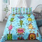 Doona/Duvet/Quilt Cover Set Single/Double/Queen/King Size Bed Linen Monster Baby