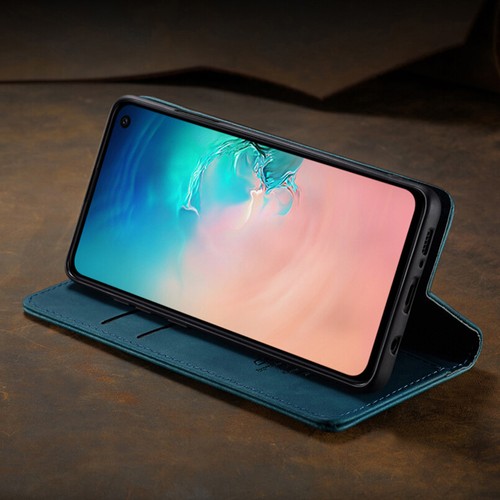 Magnetic Wallet Case Leather Flip Cover for Samsung Galaxy S10e/S9+/S8+/S7 Edge - Picture 20 of 29