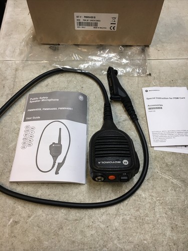 Motorola PMMN4061B Remote Speaker Mic 30" RSM 3.5mm Ear Jack APX 6000 7000 3000 - Zdjęcie 12 z 19