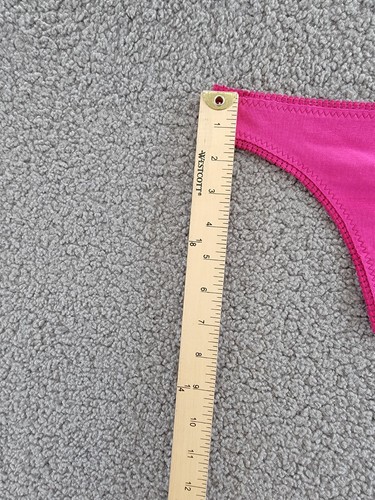 On Gossamer Cabana Stretch Hip G-String Women's XS/S Deep Magenta Elastic Waist - Picture 8 of 17