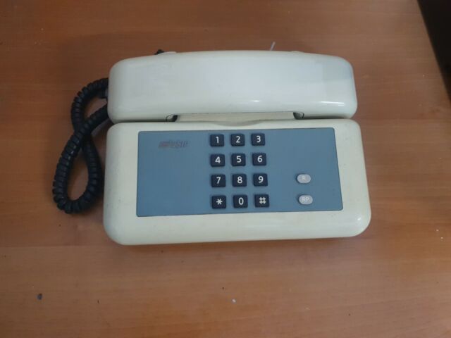 Telefono casa rete fissa vintage sip con presa tripolare 1996 giugiaro design Telefono casa rete fissa vintage sip con presa tripolare 1996 giugiaro design