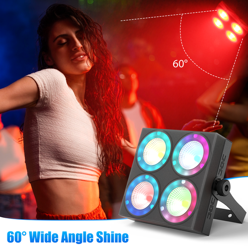 Luces Par Can 120W 4LED RGBW 4 en 1 Iluminador DMX DJ Fiesta Disco Escenario Luz de Lavado - Imagen 5 de 22