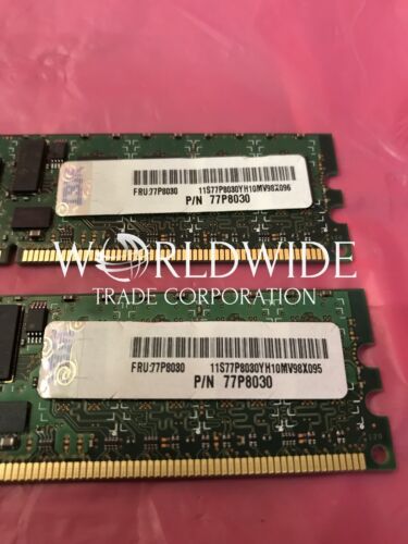 IBM 4532 4GB (2x 2048MB) 77P8030 667MHz DDR2 1Gb RDIMMs for 8203-E4A,8204-E8A - Picture 2 of 3