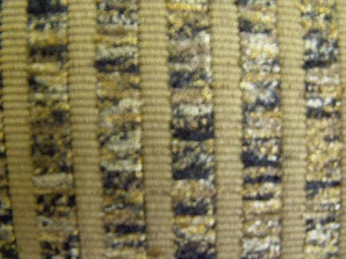 Kravet Art Deco/Modern Thin Stripe Chenille Rayon Gold Black Uphol Fab MSRP$155y - Picture 2 of 7