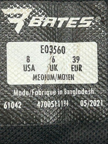 BATES Tactical Sport 2 Mid Boots 5" Lace Up Black Leather E03560 Womens Sz 8 - Picture 8 of 8