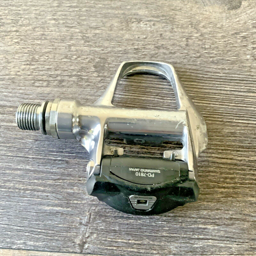 SHIMANO DURA ACE LEFT PEDAL PD 7810 SILVER 136 GRAMS NO CLEATS - Picture 2 of 4