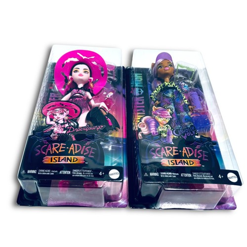 Monster High Scare-adise Island Fashion dolls Clawdeen & Draculaura. NEW! - Picture 6 of 7