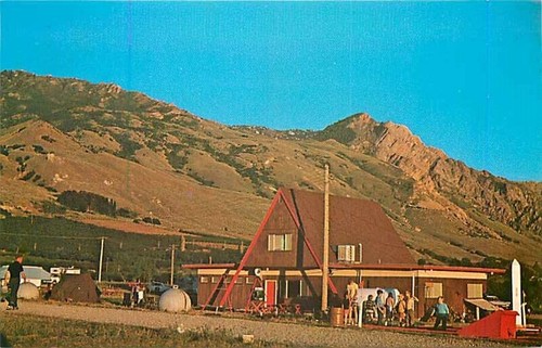 UT, Brigham City, Utah, Willard Bay KOA, Mnt, States Color No. 108034